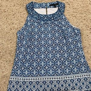 Sleveless silver bead detail blouse